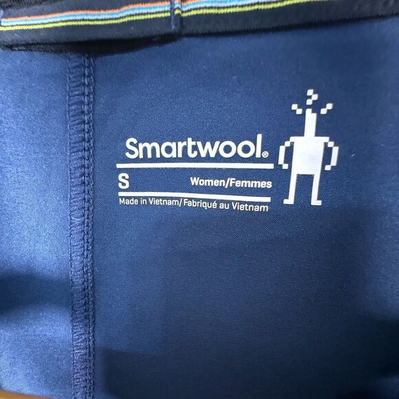 Smartwool Short Sleeve Athletic Dress Navy and Black | S - Picture 2 of 6